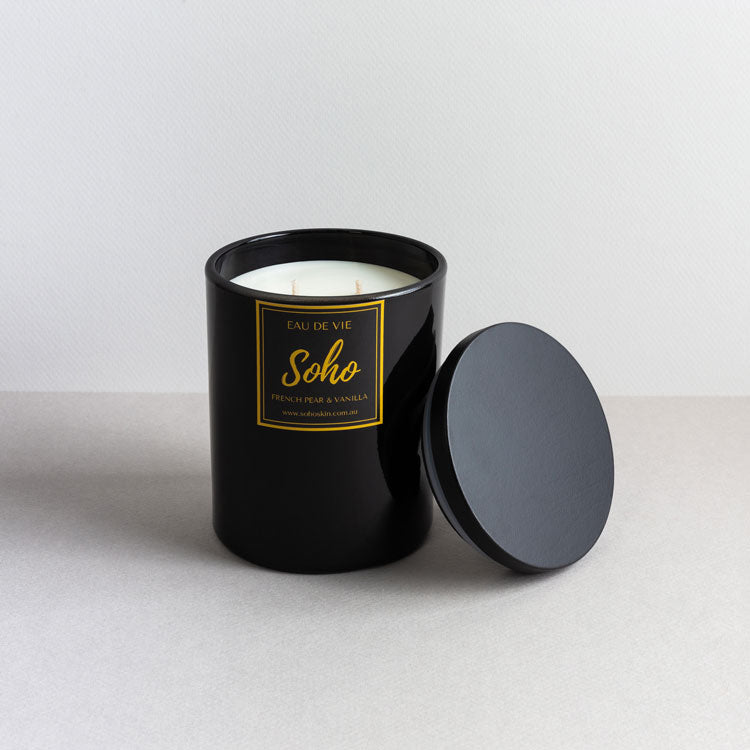 Luxury Corporate Candle - Black Vessel - Custom Favours